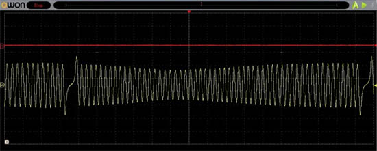 便攜示波器測量出正常的波形