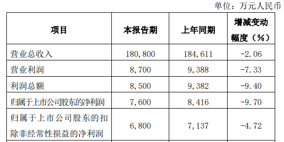 重慶川儀自動(dòng)化股份有限公司2020上半年業(yè)績(jī)