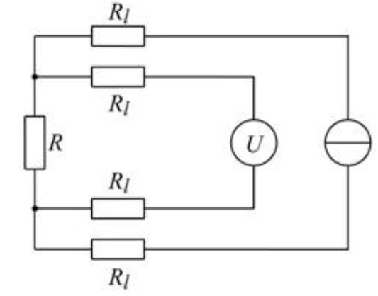  四線法測電阻原理圖